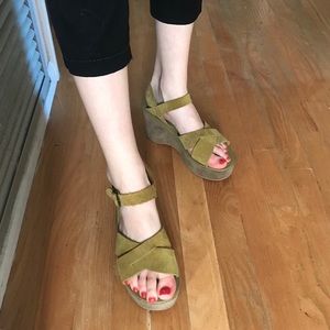 Vintage Kork-ease flatform sandals